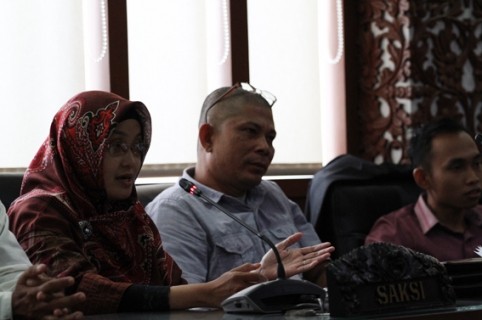 Sidang dugaan pelanggaran kode etik di Dewan Kehormatan Penyelanggara Pemilu (DKPP) RI. 